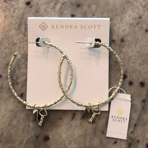 NWT Kendra Scott good hoop earrings with charms